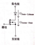 圖3 IGBT簡(jiǎn)化等效電路